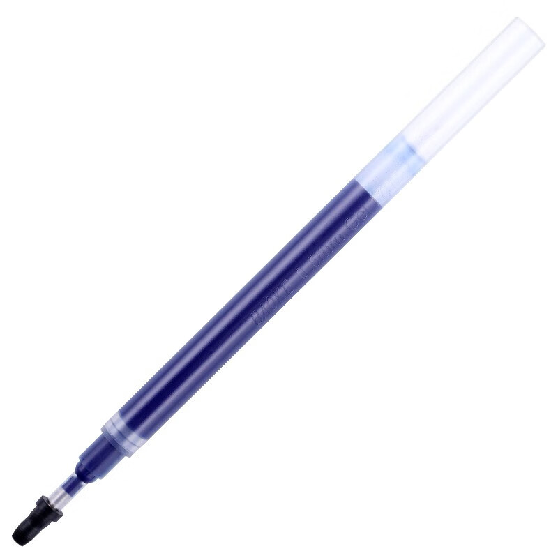 宝克（BAOKE）PS1870 0.5mm半针管大容量中性笔笔芯水笔签字笔替芯 蓝色 12