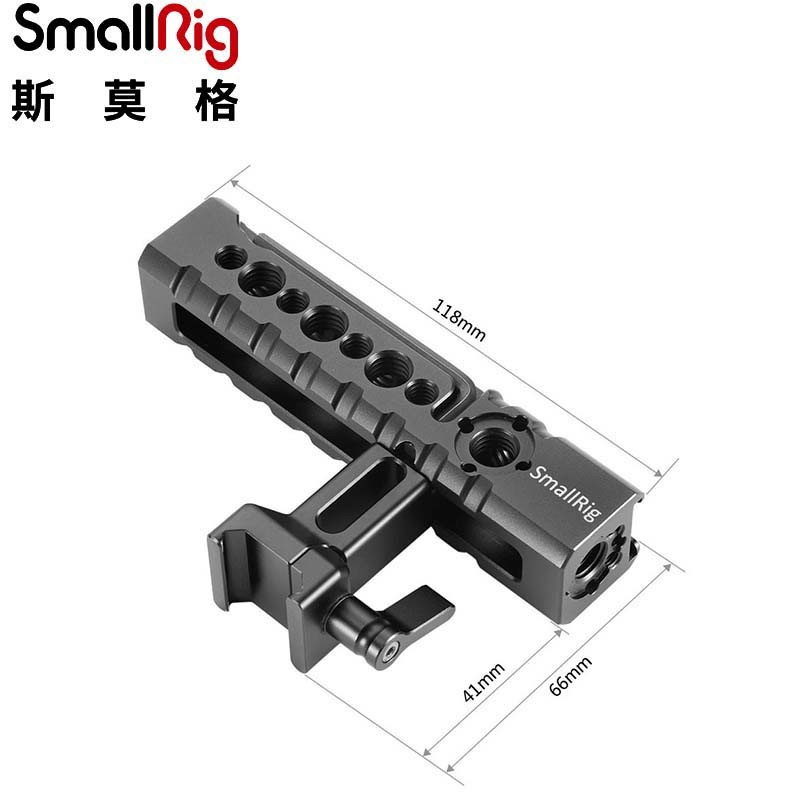 斯莫格 SmallRig 1955 滑槽手柄单反相机螺纹阿莱冷靴口兔笼握持拍摄相机稳定器手