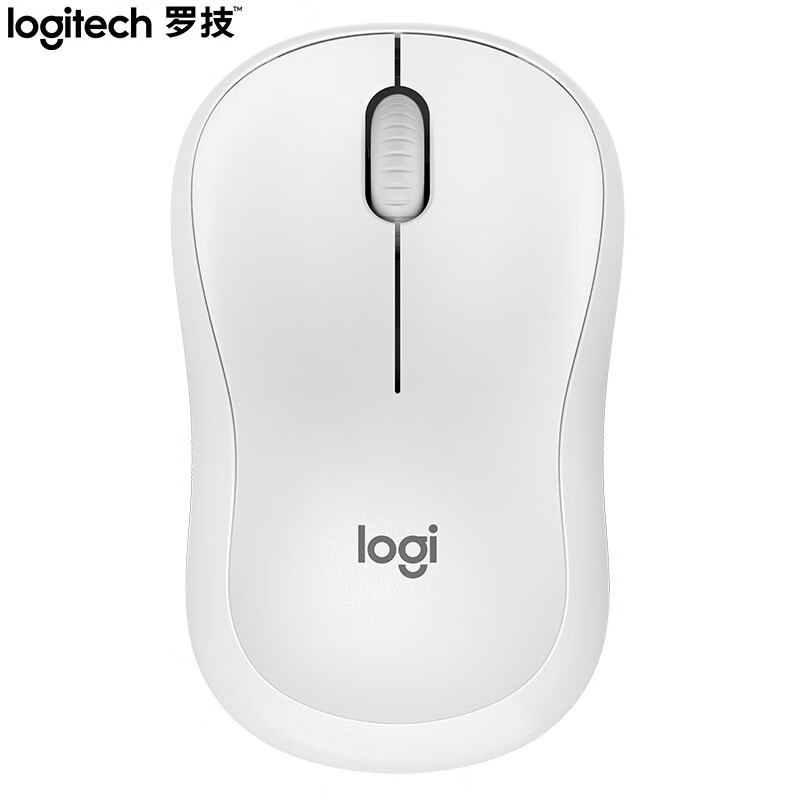 罗技（Logitech）M221静音鼠标 无线鼠标 米白色