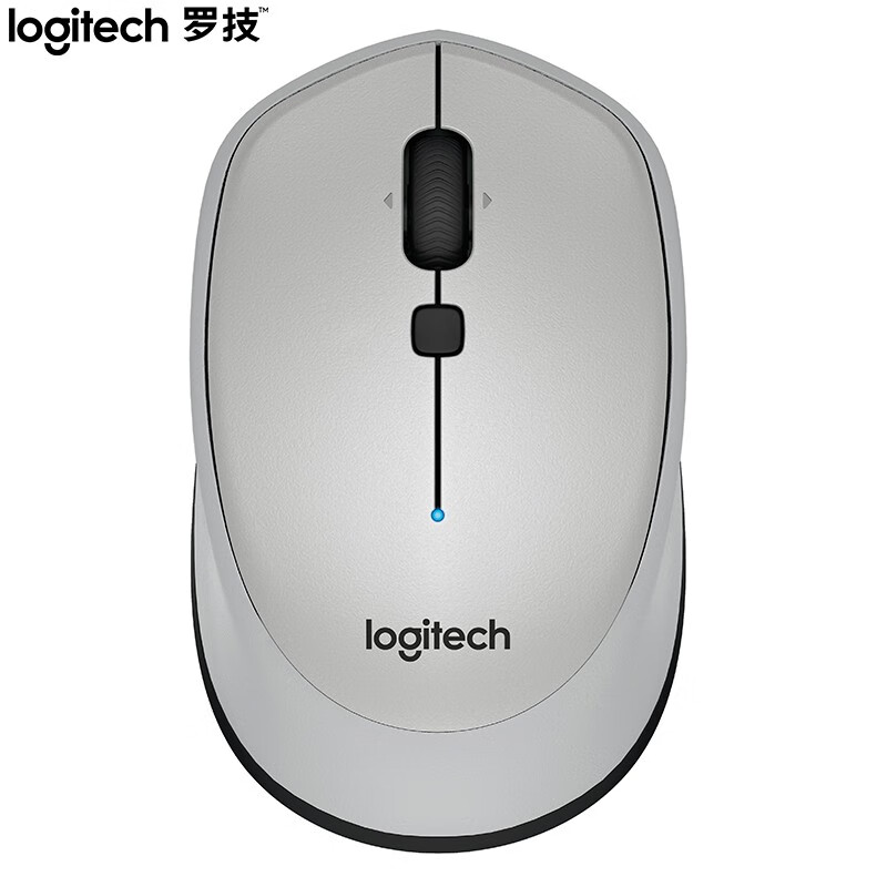 罗技（Logitech）M336(M337) 鼠标 无线蓝牙鼠标 办公鼠标 对称鼠标 灰色