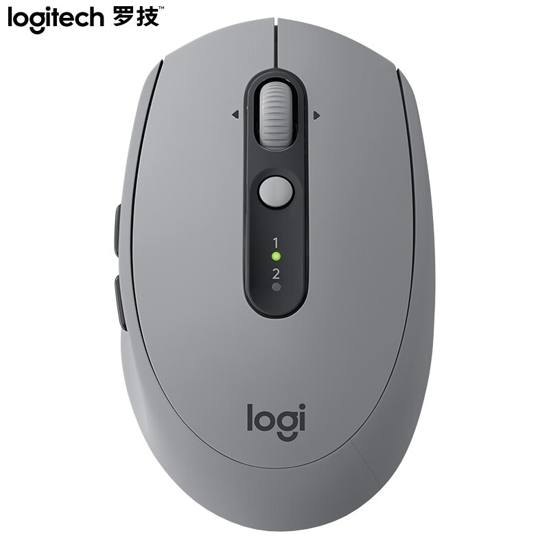 罗技（Logitech）M590 鼠标 无线蓝牙鼠标 办公鼠标 静音鼠标 砂岩灰 带无线2