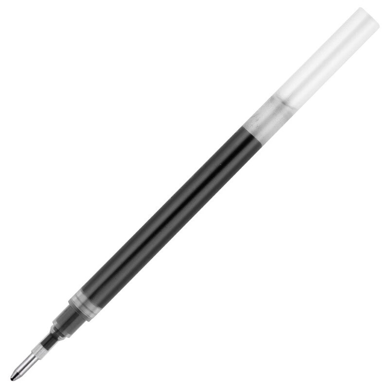宝克（BAOKE）PS1800 0.7mm大容量中性笔笔芯水笔签字笔替芯子弹头 黑色 12
