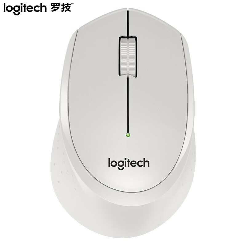 罗技（Logitech）M330 鼠标 无线鼠标 办公鼠标 静音鼠标 白色 带无线2.4G
