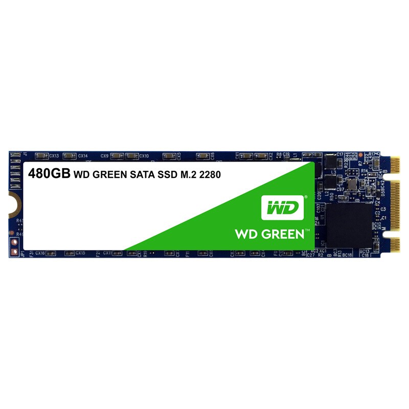 西部数据（WD）480GB SSD固态硬盘 M.2接口(SATA总线) Green系列-SSD日常家用普及版｜三年质保