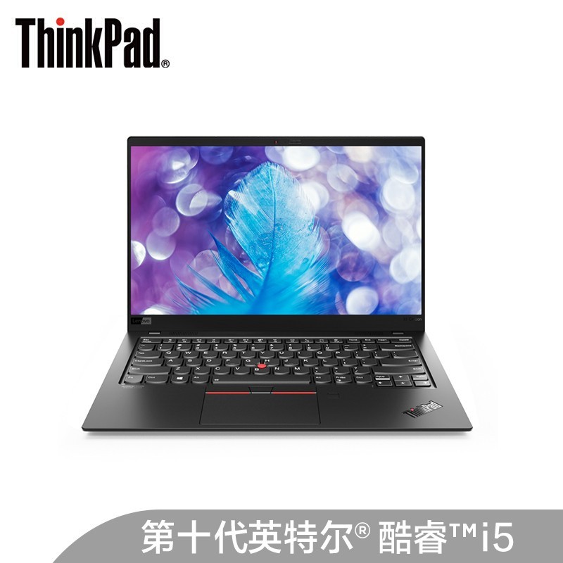 联想ThinkPad X1 Carbon 2020(36CD)英特尔酷睿i5 14英寸轻薄笔记本电脑(i5-10210U 8G 512GSSD FHD)沉浸黑