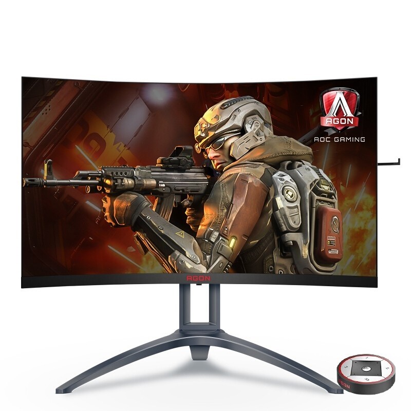 AOC AGON 爱攻III AG273QCX 27英寸 2K高清 HDR400技术 102%NTS 144Hz 旋转升降1800R曲面 PS4 （五年质保）