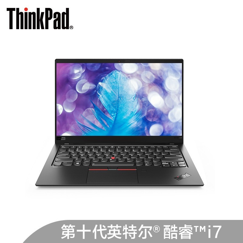 联想ThinkPad X1 Carbon 2020(04CD)英特尔酷睿i7 14英寸轻薄笔记本电脑(i7-10710U 16G 512GSSD FHD)沉浸黑