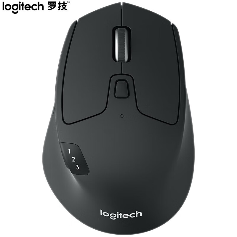 罗技（Logitech）M720   鼠标 无线蓝牙鼠标 办公鼠标 右手鼠标 大手鼠标 黑
