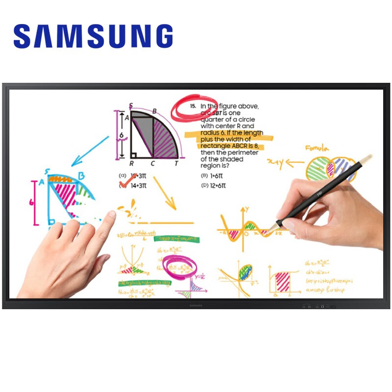 三星 SAMSUNG 85英寸智能白板Flip WM85R 触摸屏触控交互式电子白板 培训