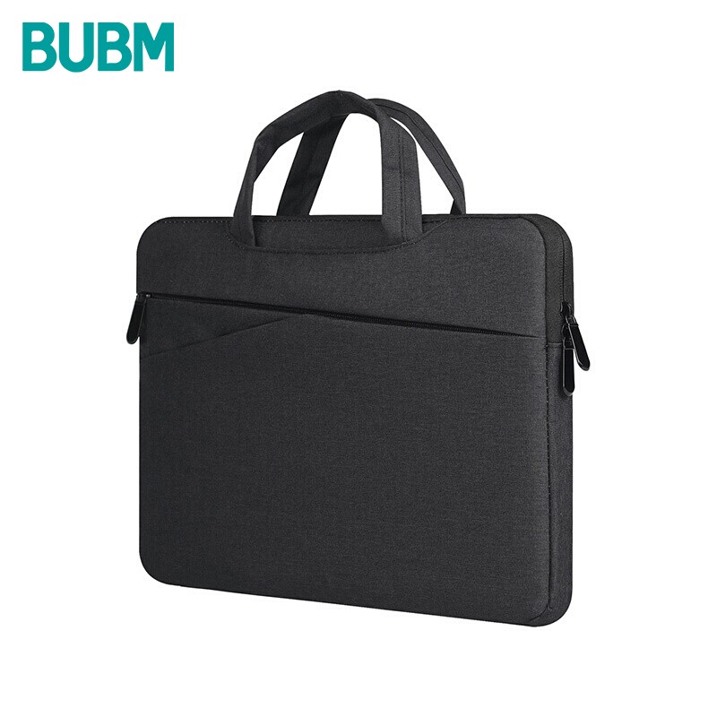 必优美（BUBM) 苹果戴尔华硕电脑包手提14英寸笔记本保护套男女联想电脑内胆包 FMBX 黑色14英寸