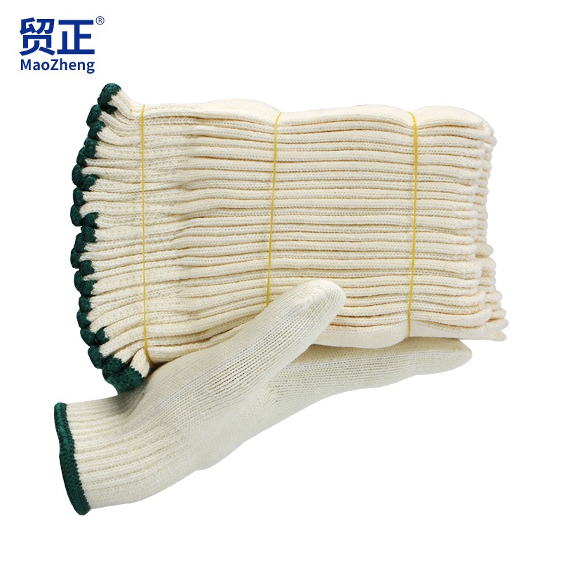 贸正(MaoZheng) 线手套劳保 加厚防滑耐磨工地干活工业防护劳工棉线劳保用品手套12