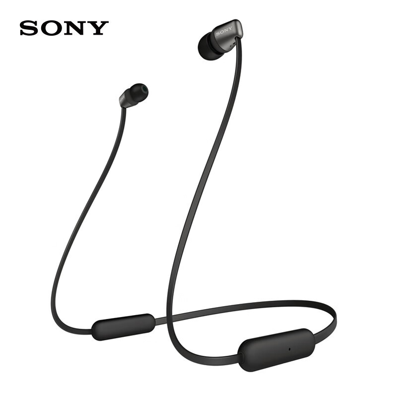 索尼（SONY）WI-C310 无线入耳式立体声耳机 手机耳机 颈挂线控 白色