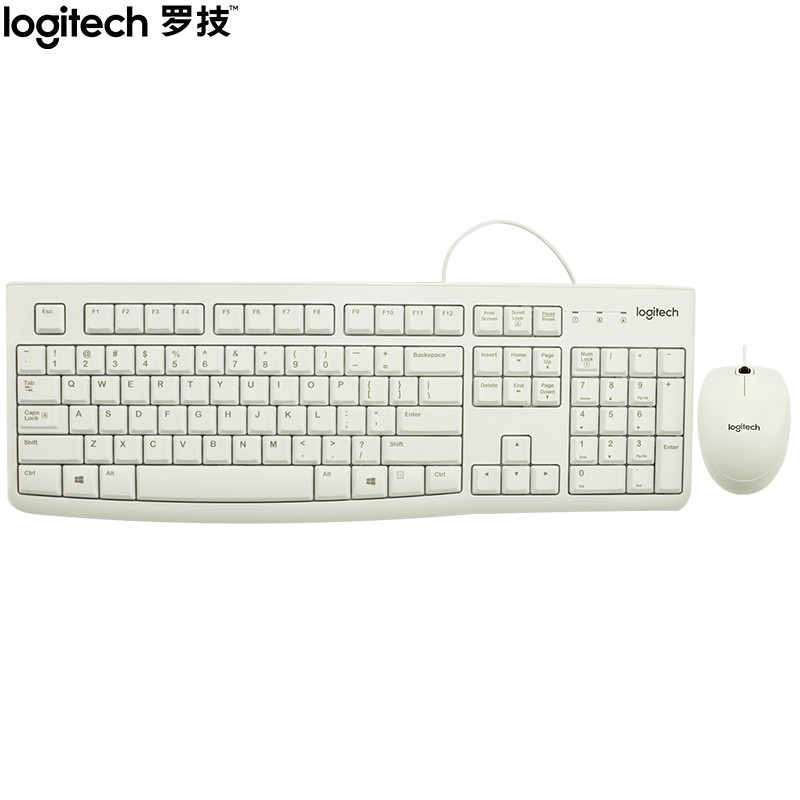 罗技（Logitech）MK120 键鼠套装 有线键鼠套装 办公键鼠套装 电脑键盘 联想全