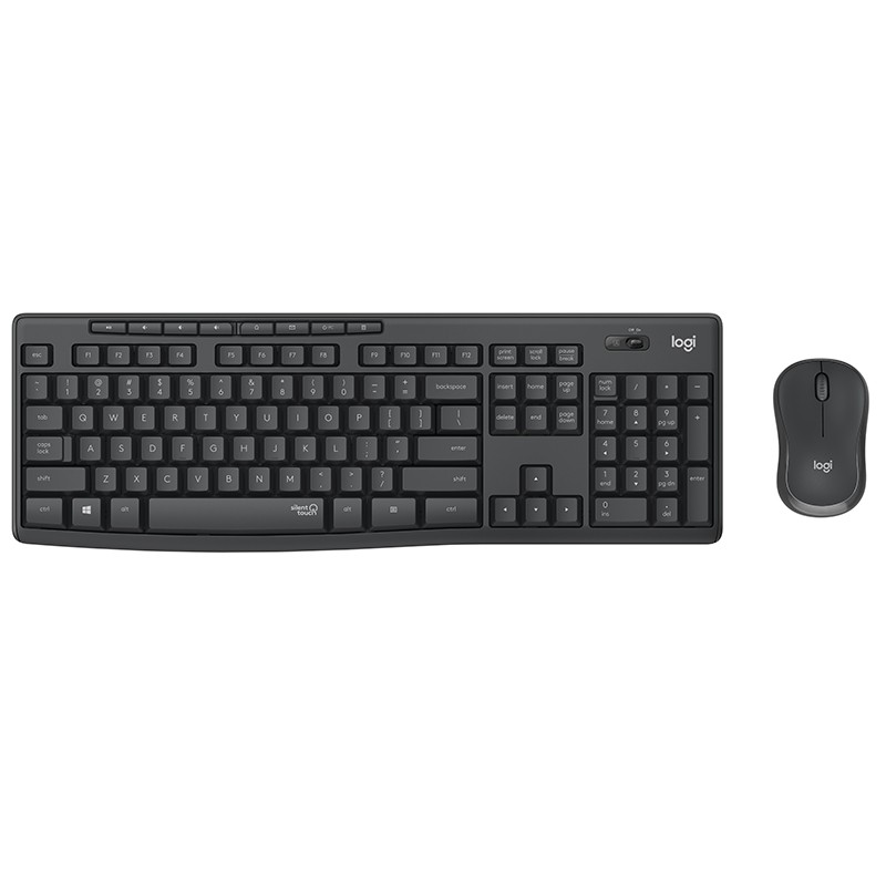 罗技 （Logitech）MK295无线静音键鼠套装-黑色