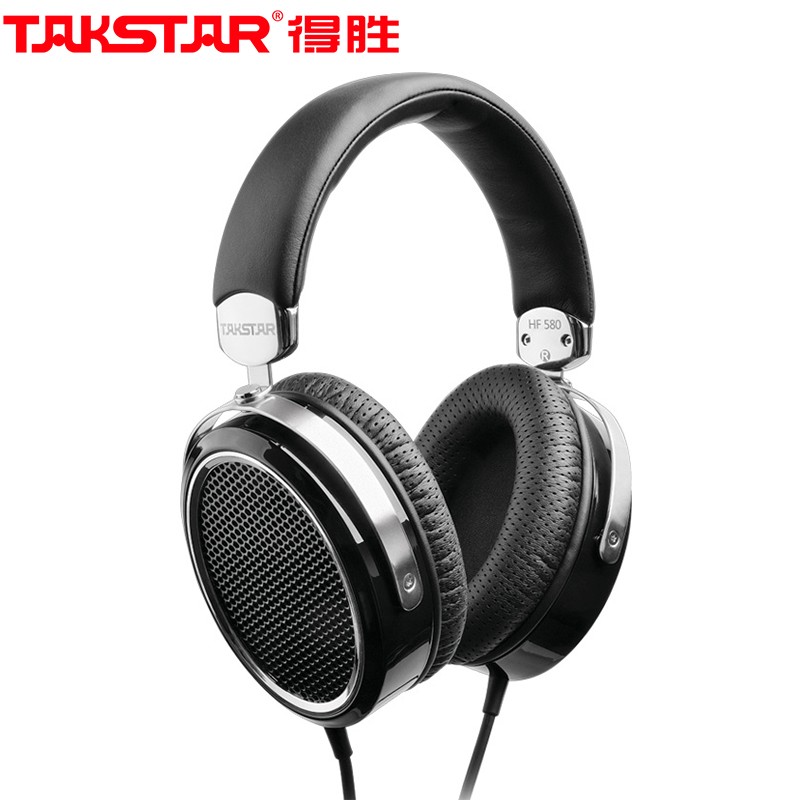 得胜（TAKSTAR）HF 580 平板振膜发烧 HiFi 高保真音质 K歌录音头戴式耳机