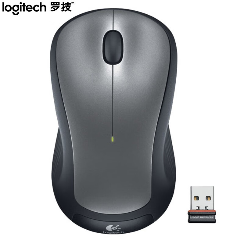 罗技（Logitech）M320  鼠标 无线鼠标 办公鼠标 对称鼠标 大手鼠标 黑色 带