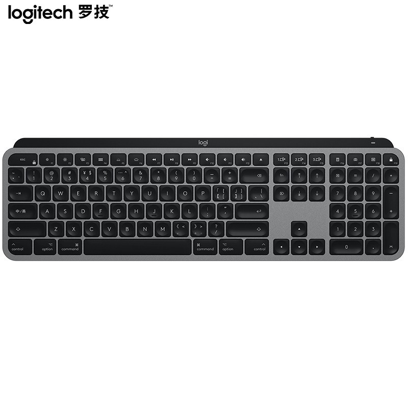 罗技（Logitech）适用于Mac的MX Keys无线蓝牙优联双模跨计算机控制背光键盘-