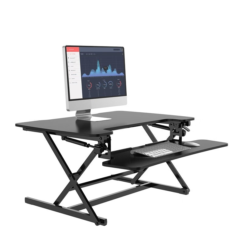 乐歌（Loctek ）站立办公升降台 笔记本显示器支架可折叠升降电脑桌 家用工作台书桌 M2M