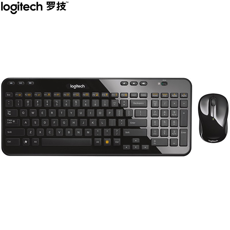 罗技（Logitech）MK365 键鼠套装 无线键鼠套装 办公键鼠套装 黑色 带无线2.4G接收