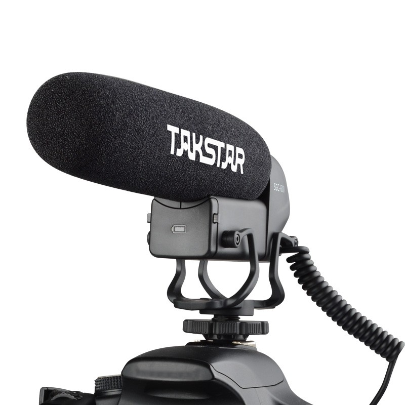 得胜（TAKSTAR）SGC-600 单反相机 摄像机外接录音枪式采访话筒 DV拾音麦克风 黑色（企业优选 五年质保）