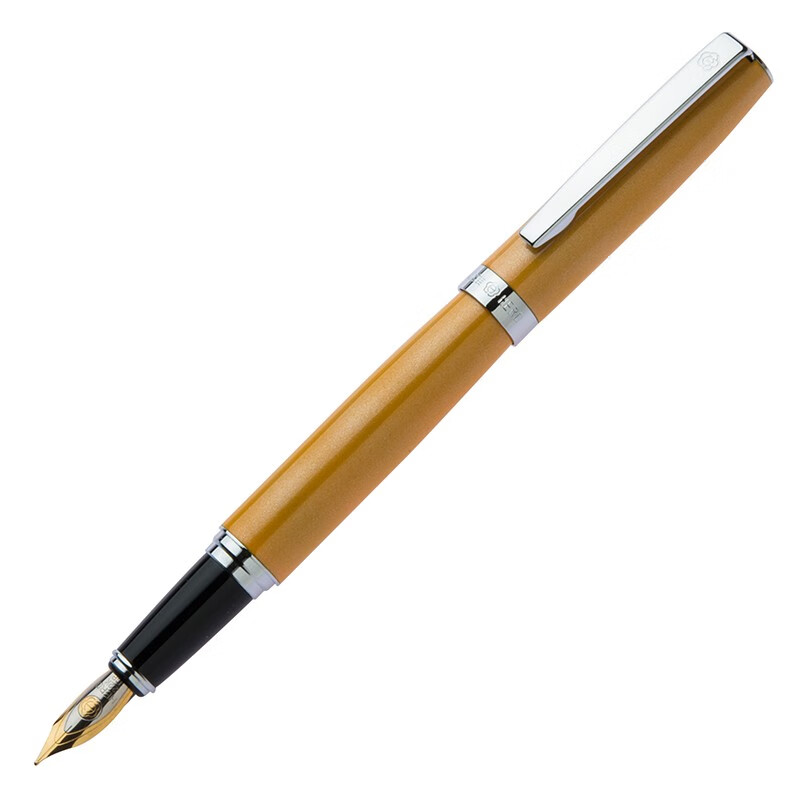 英雄（HERO）钢笔382 黄色 商务办公铱金钢笔签字笔 明尖 限量纪念款