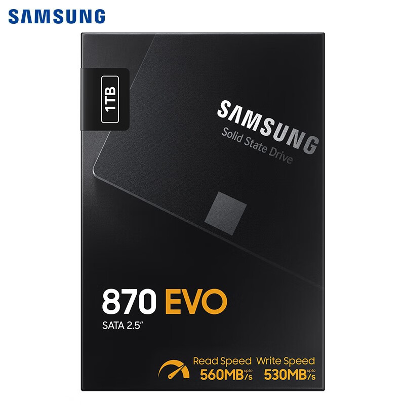 三星（SAMSUNG）1TB SSD移动硬盘 SATA3.0接口 870 EVO（MZ-7