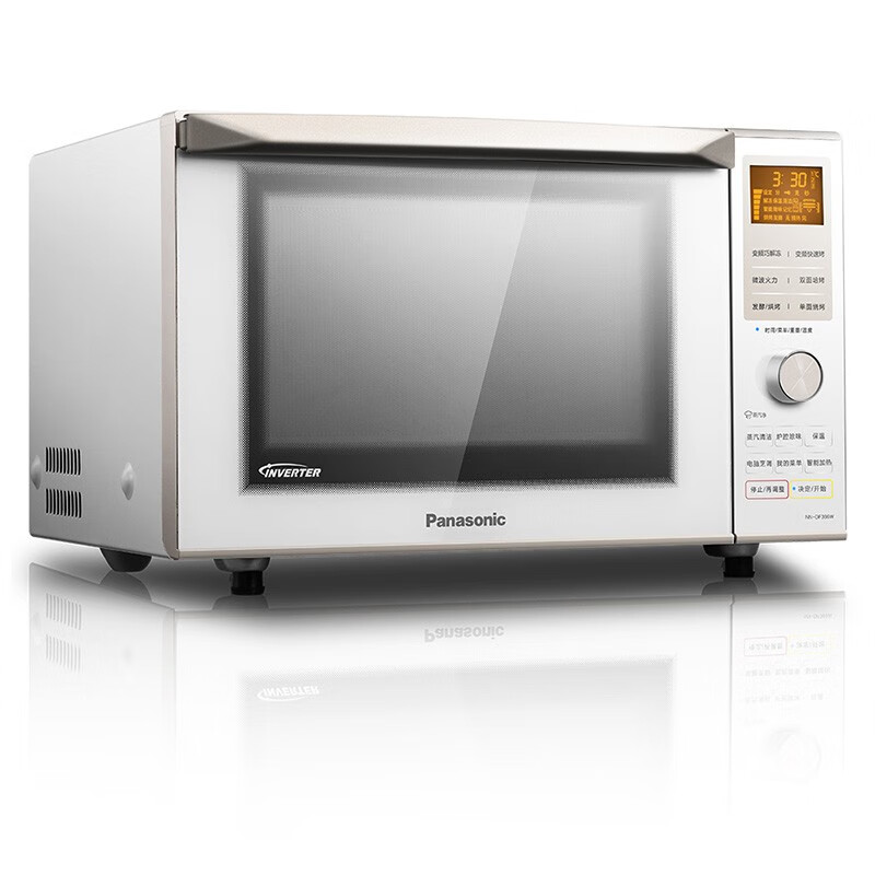 松下（Panasonic）NN-DF366W 平板式变频家用微波炉 23升 微波炉电烤箱一