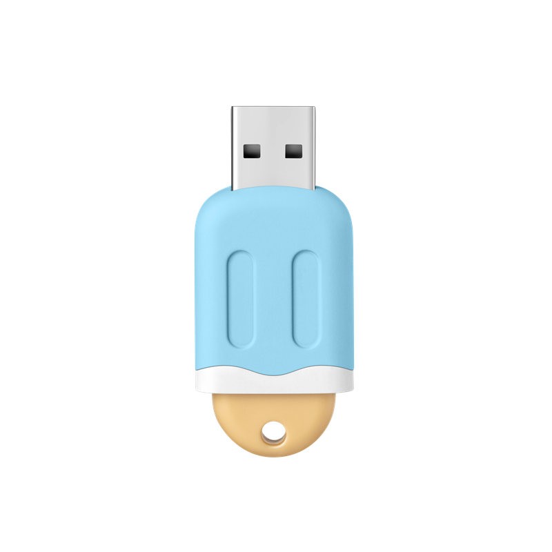 爱国者（aigo）16GB USB3.1 U盘 U333 蓝色 雪糕系列 可爱聚焦 高速读写 时尚推拉 亲肤手感（一年包换）