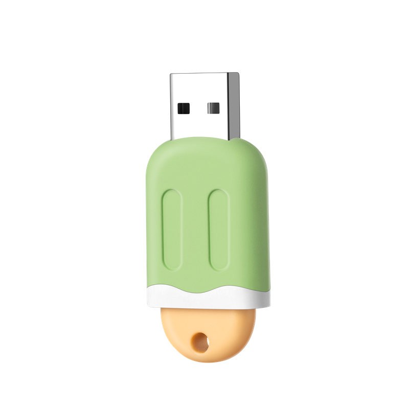 爱国者（aigo）16GB USB3.1 U盘 U333 绿色 雪糕系列高速读写 时尚推拉 亲肤手感（一年包换）