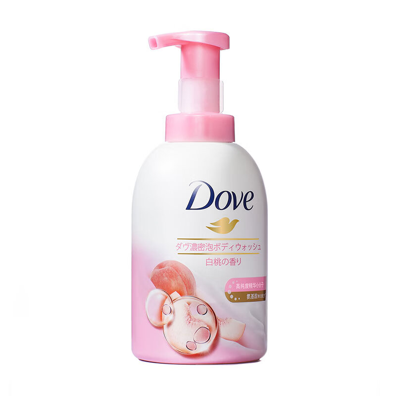 多芬(DOVE)白桃果香沐浴泡泡400ml 神经酰胺加温和氨基酸 肌肤水嫩透亮持久留香