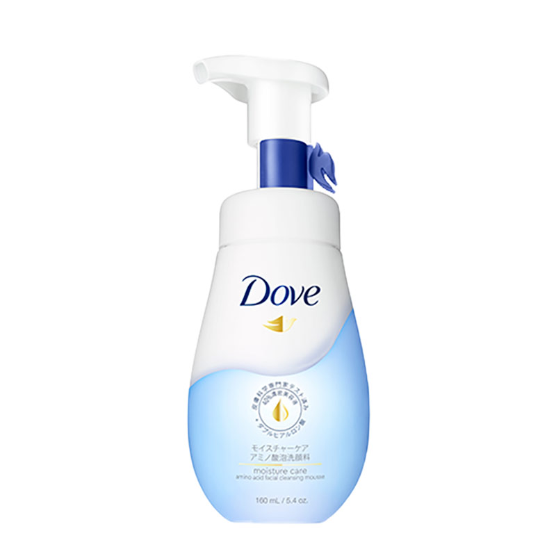 多芬(Dove)润泽水嫩 慕斯洁面泡泡 洗面奶160ml 氨基酸温和 保湿补水（新老包装随