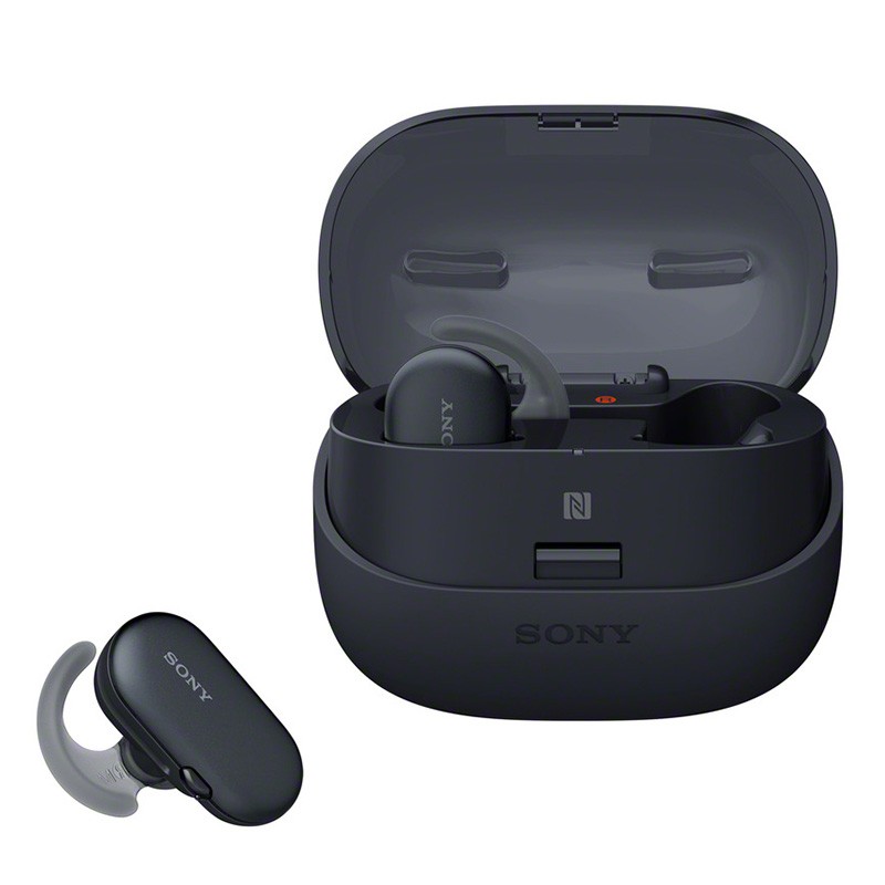索尼（SONY）WF-SP900 真无线防水运动耳机 （IPX5/8防水等级 触控面板 4GB内存）黑色