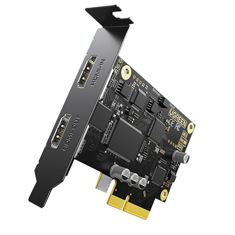 绿联 CM542 HDMI视频采集卡内置PCIE高清采集器 PCI-E视频采集卡 8068