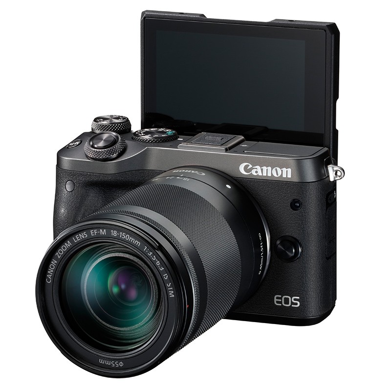 佳能（Canon）EOS M6 微单相机 数码相机 微单套机 黑色 （18-150 微单镜头）Vlog相机 视频拍摄