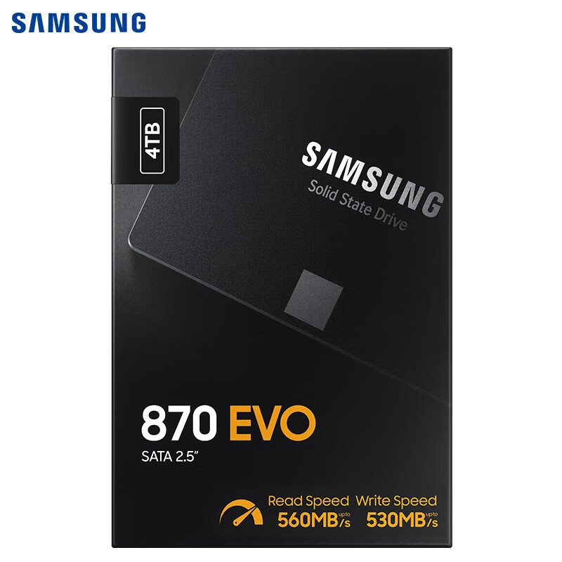 三星（SAMSUNG）4TB SSD固态硬盘 SATA3.0接口 870 EVO（MZ-7