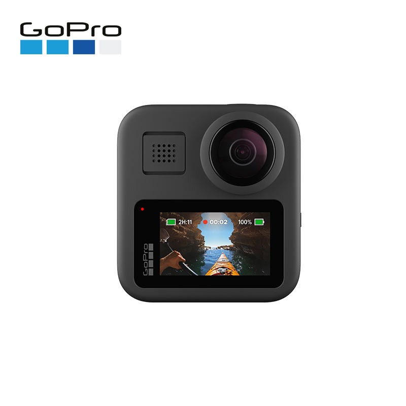 GoPro MAX 360度全景运动相机 Vlog数码摄像机 水下潜水户外骑行相机 裸机防水+128G内存卡