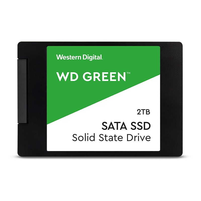 西部数据（WD）2TB SSD固态硬盘 SATA3.0接口 Green系列-SSD日常家用普及版｜三年质保