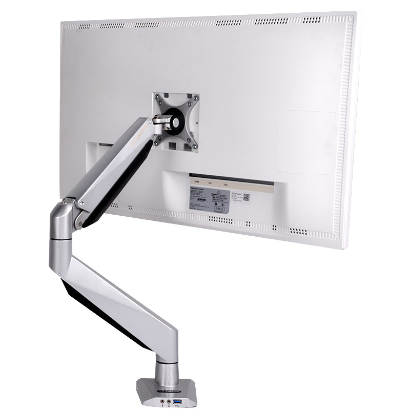 乐歌（Loctek） D7加重版电脑显示器支架万向桌面伸缩旋转电脑架 D7H大承重款 承重9-20kg 带USB/音频接口