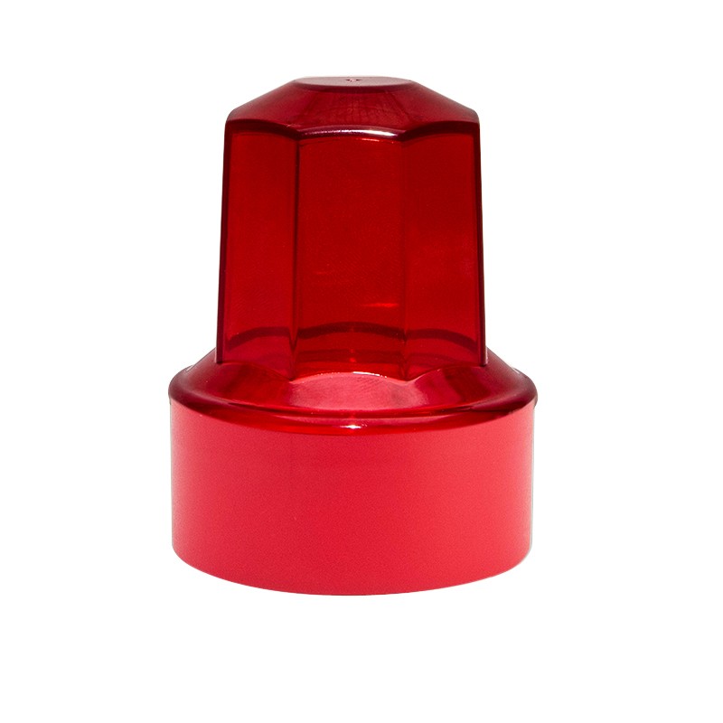 Homeglen 金隆兴 B8051透明圆形盒子收纳盒 红色五个装