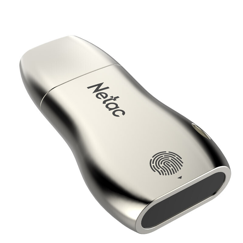 朗科（Netac）U628 128GB USB3.0指纹加密金属U盘 全面保护商务办公