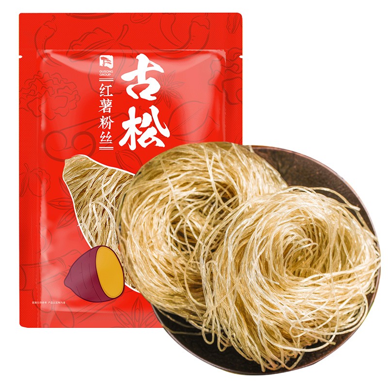 古松方便食品 红薯粉丝400g 干货粉条火锅食材 二十年品牌