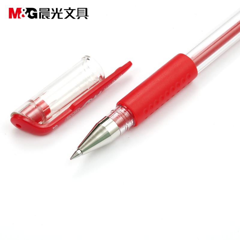 晨光（M&G）中性笔VGP301红0.5学生文具办公用品 （24个装）