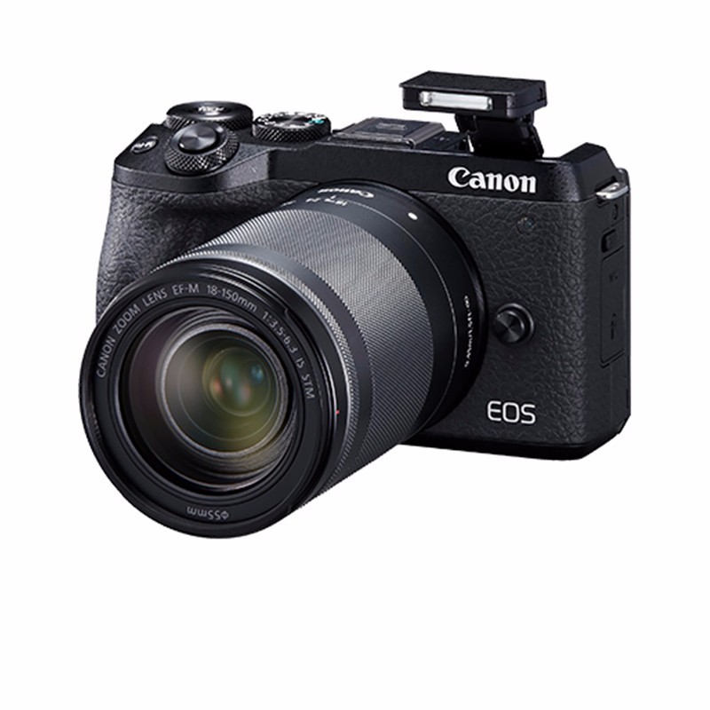佳能（Canon）EOS M6 MARK II微单反美颜自拍数码相机 二代vlog高清相机 EF-M18-150 STM黑色套机 套餐四