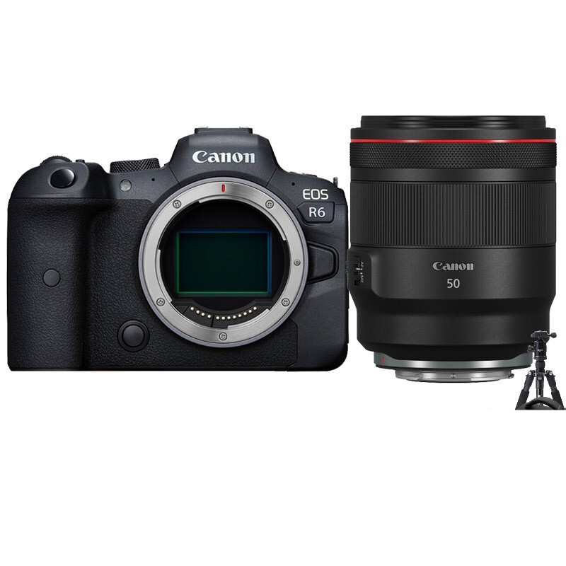 佳能（Canon）EOS R6 全画幅专微 Vlog微单相机 4K拍摄 RF 50mm F1.2 L USM镜头套装 套餐三 专业摄影礼包