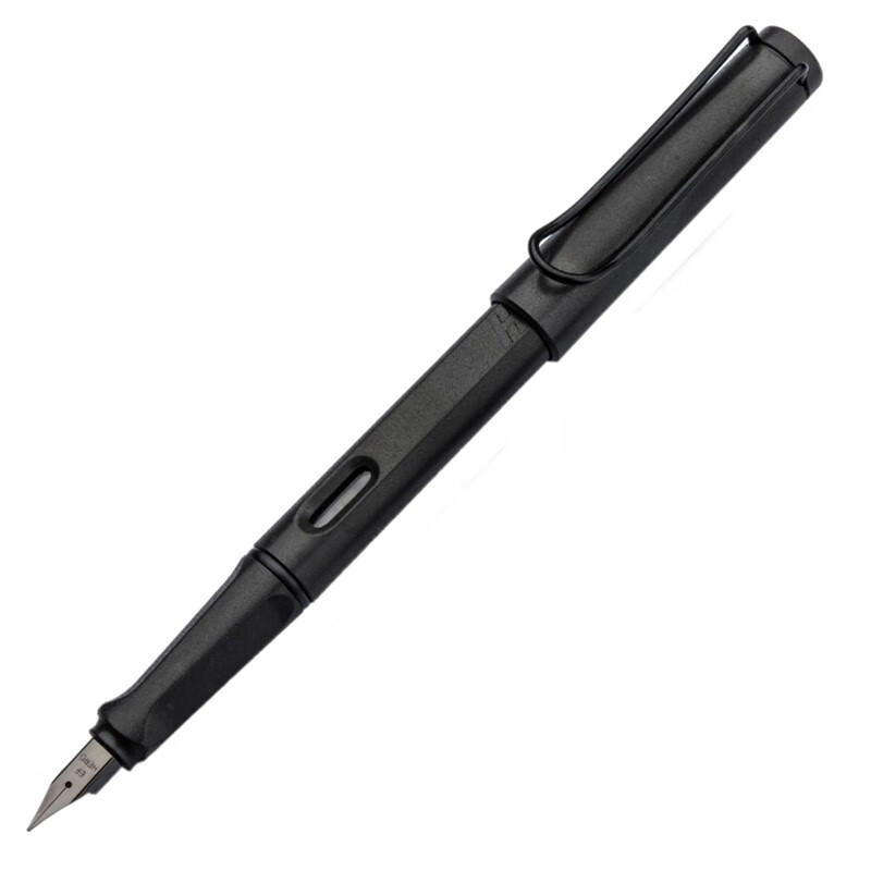 英雄（HERO）钢笔359 正姿 磨砂黑 EF尖薄厚片工艺学生练字钢笔 （附加6支墨囊）铱金钢笔签字笔
