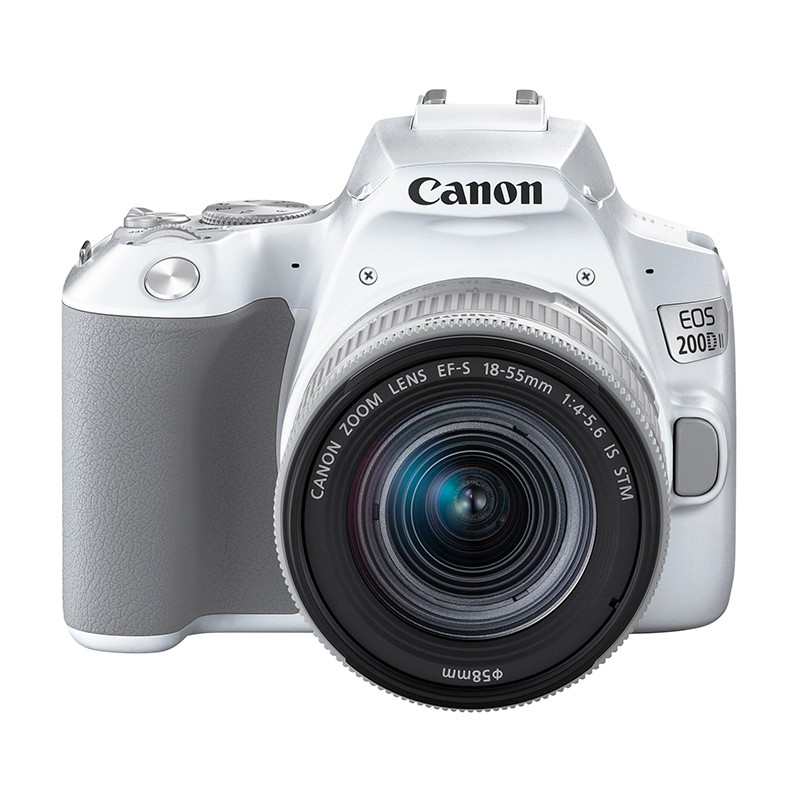 佳能（Canon） EOS 200D 2代迷你单反 数码单反相机 Vlog视频 EOS 200D II 18-55 STM白色 套餐二