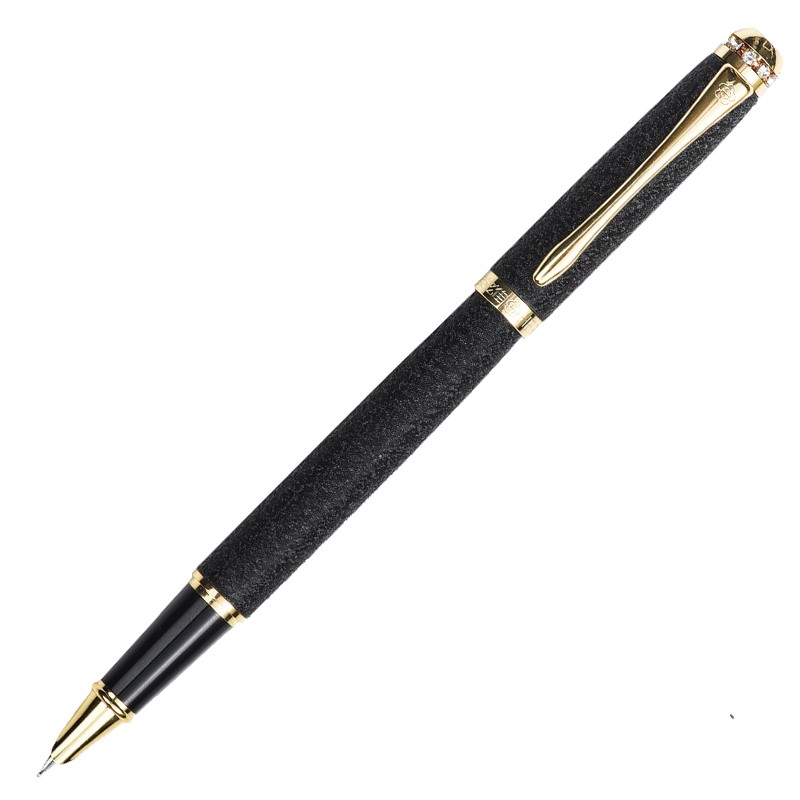英雄（HERO）钢笔1520 黑色绒砂多彩细尖 男女款铱金钢笔练字笔墨水笔办公签字笔
