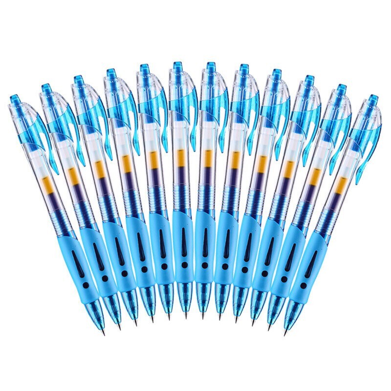 晨光(M&G)GP1008/0.5mm蓝色中性笔 经典按动子弹头签字笔 办公水笔 5盒，60支装