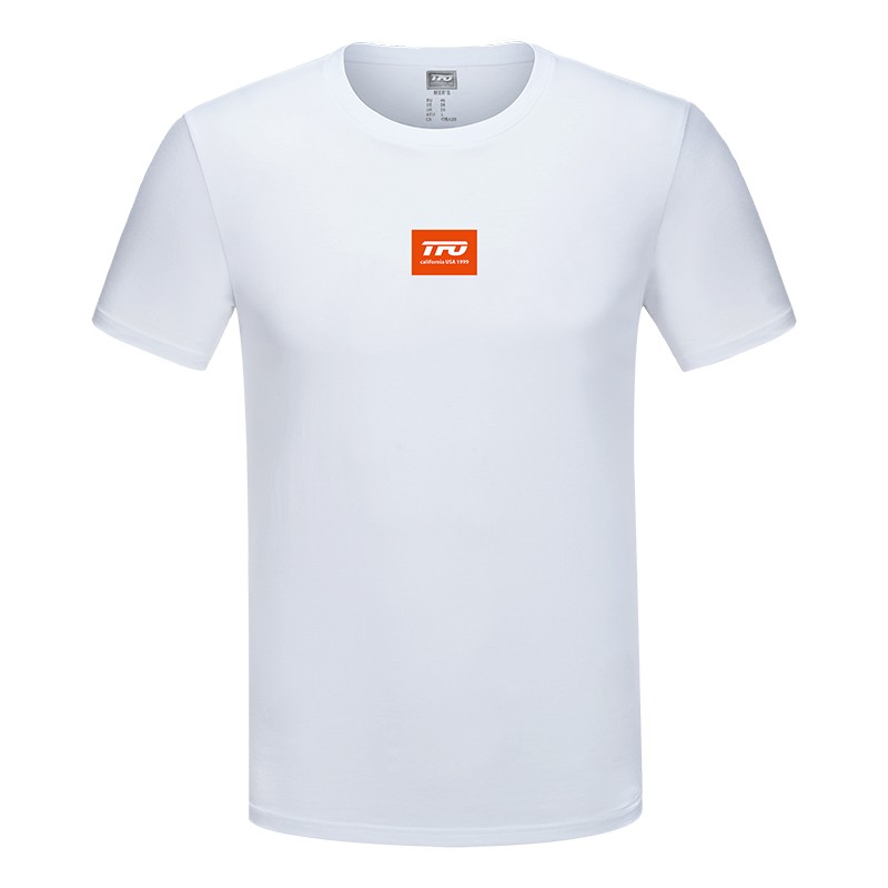 TFO运动速干T恤 男女款冰感速干功能性T恤运动T恤 易收纳T恤圆领短袖 男款白色 M