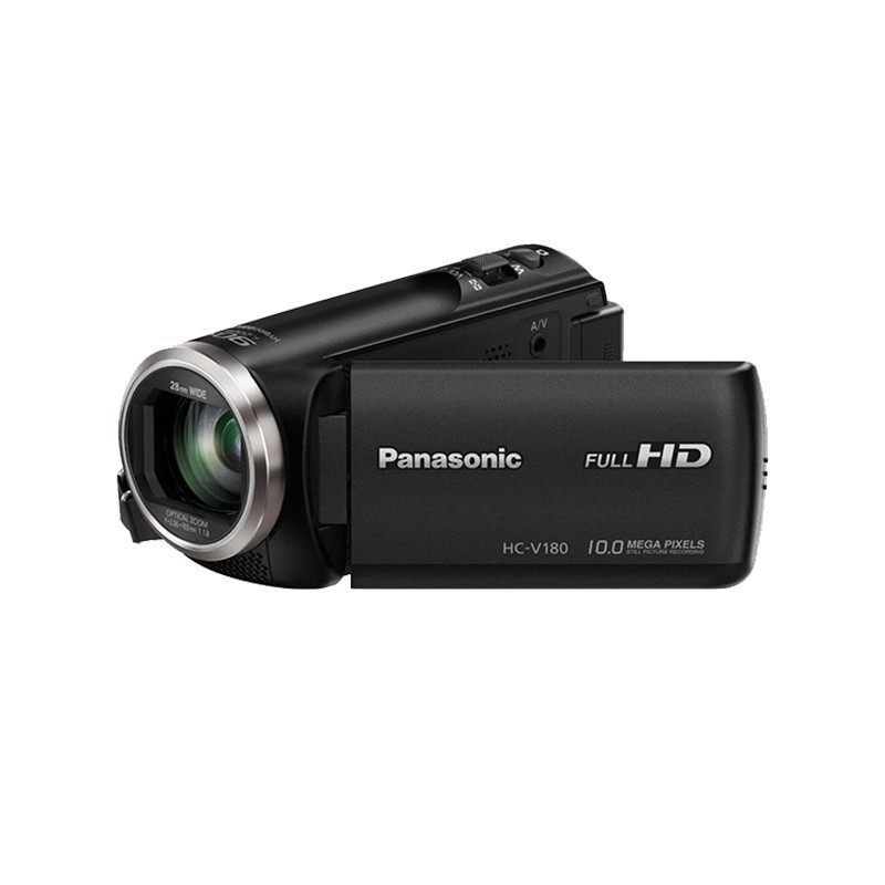 松下（Panasonic) V180 直播家用高清便携DV摄影机90倍智能变焦 HC-V180GK 官方标配 +64G卡（三年质保）